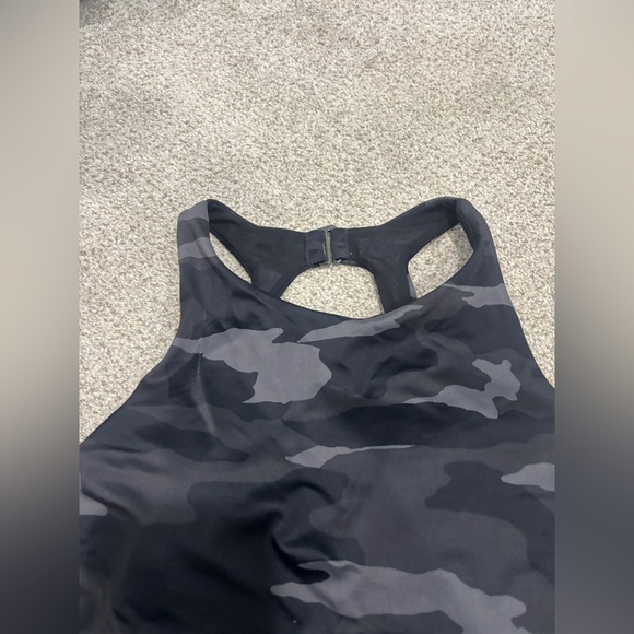 ATHLETA Freestyle Camo Tankini Top ONLY Black 34 B/C Surf Paddle Swim Vacation - Picture 5 of 11